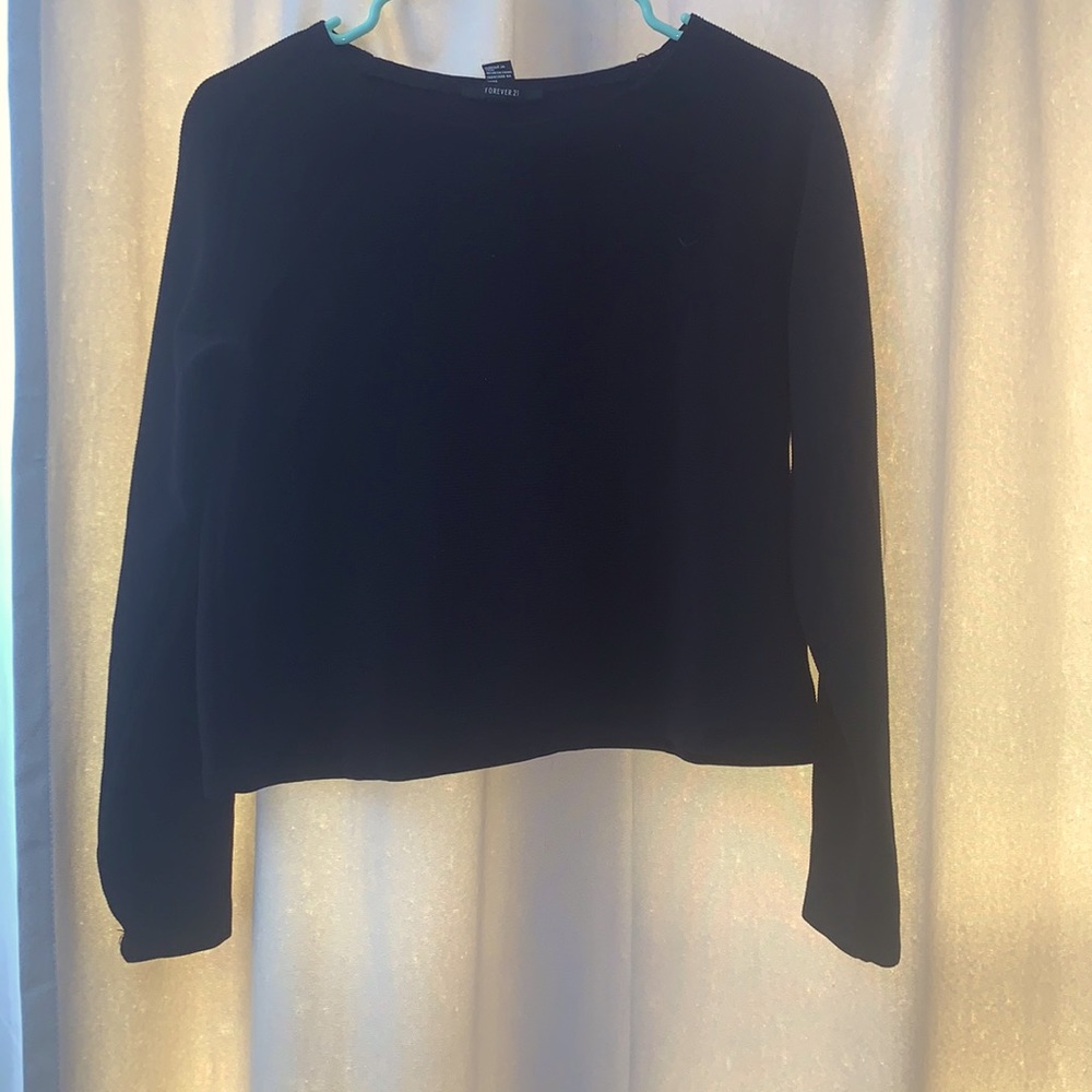 Black Forever 21 long sleeve shirt M